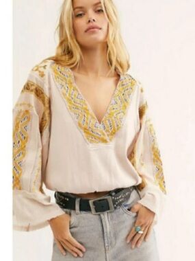 Free People Cross Country Top Salt